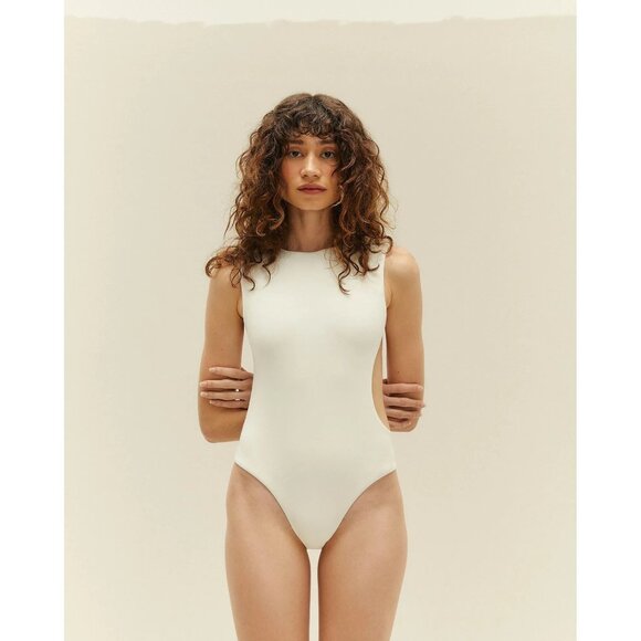 HAIGHT. Mariana One Piece in Off White Small New Womens Swimsuit - Picture 12 of 14